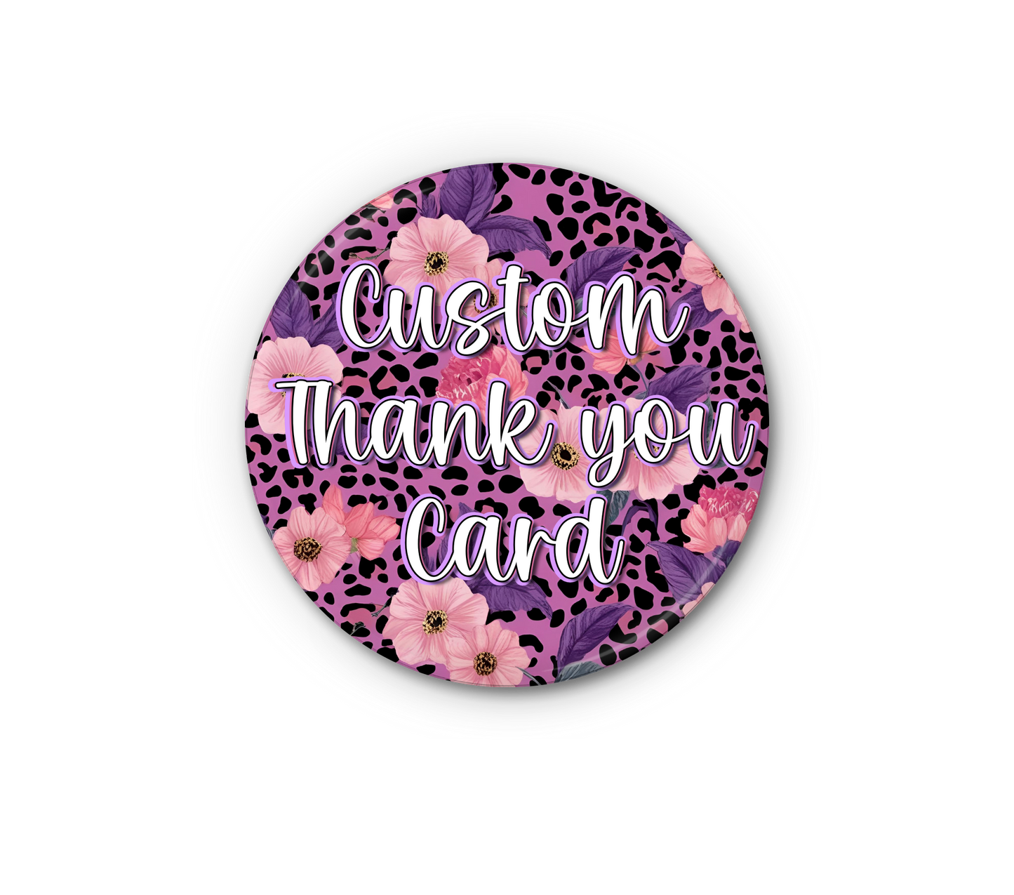 Digital custom thank you card