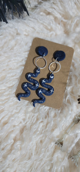 Blue glitter snakes