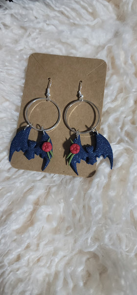 Blue glitter bats