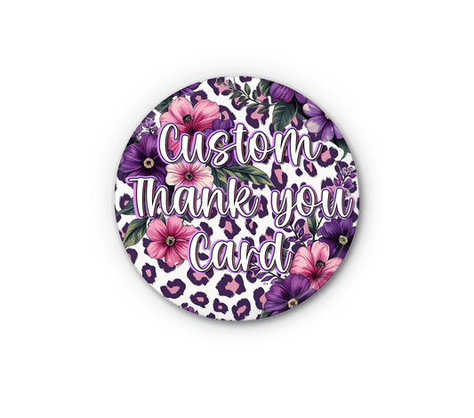 Digital custom thank you card