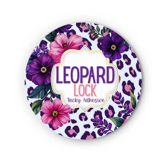 PRE ORDER 8 oz Leopard Lock Tacky Adhesive Jar
